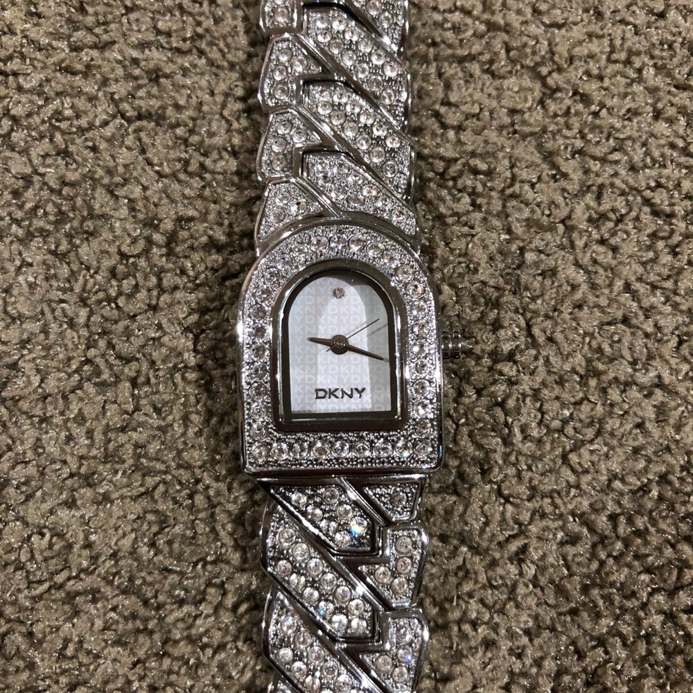 Watch with rhinestones